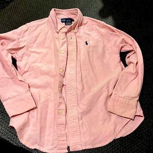 RALPH LAUREN pink Button-Down Shirt - size 4t